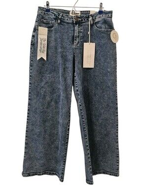 Blue Gogo Jeans Women's Low-Rise Wide-Leg Jeans